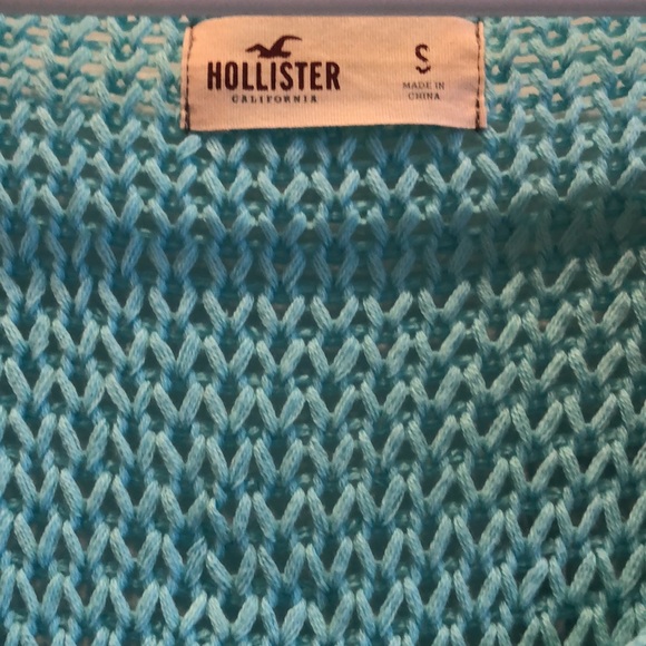 Hollister Turquoise Blue Ombré Cotton Sweater NWT Size S - Picture 8 of 11